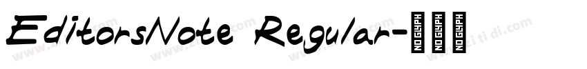 EditorsNote Regular字体转换